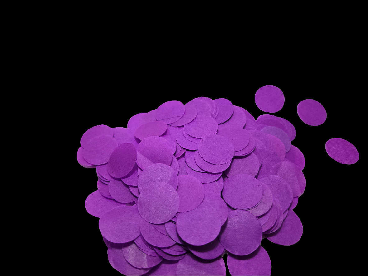 Round confetti, 10 scoops