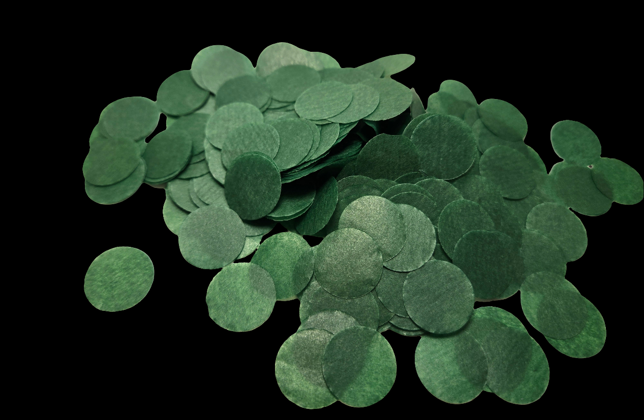 Round confetti, 10 scoops
